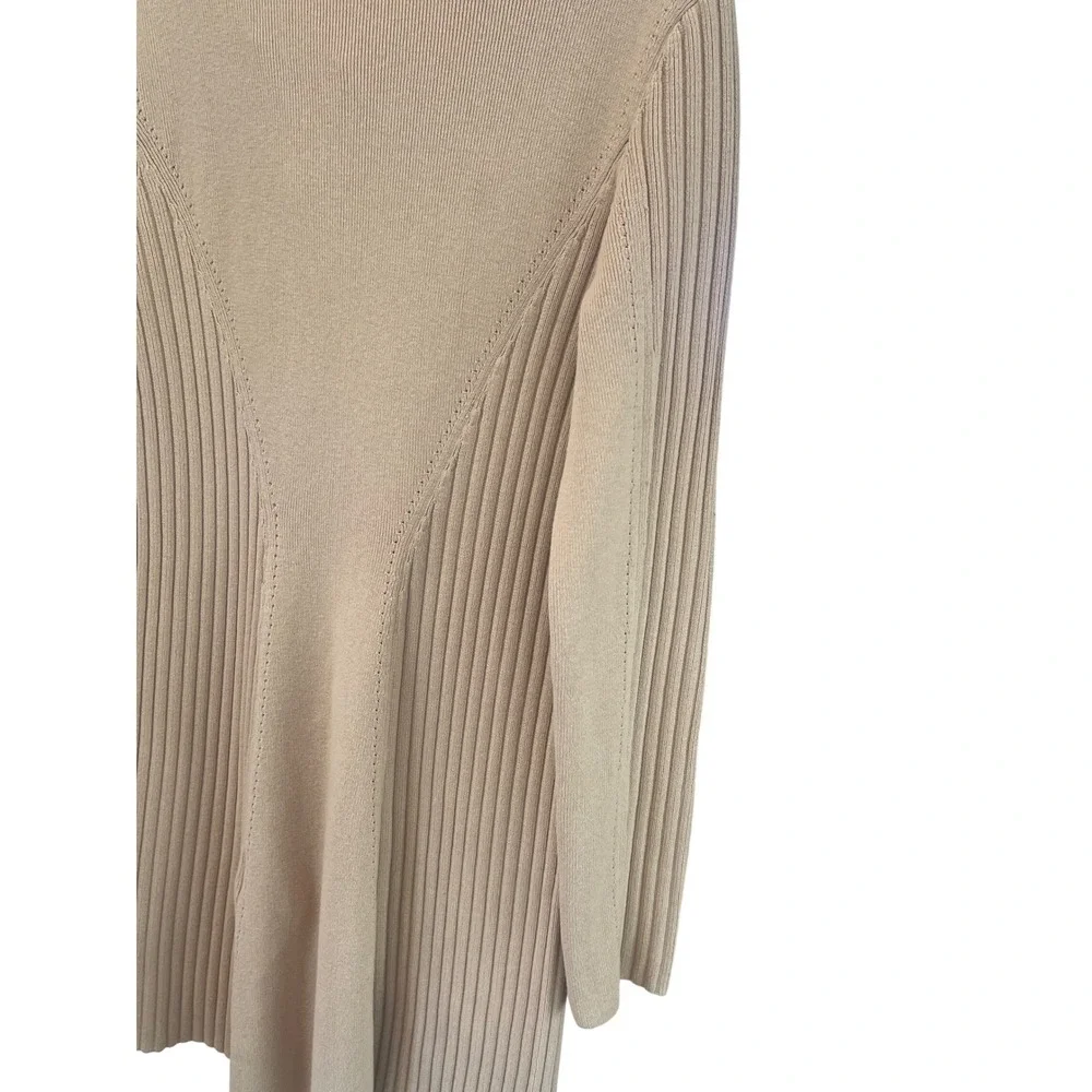 ATELIER & Other Stories Camel Ribbed‎ Knit Polo Collar Button Front Mini Dress M